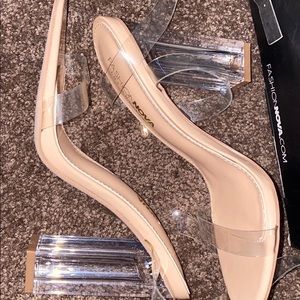 Clear fashion nova heels